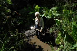A little way into desilting
