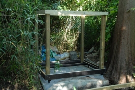 Uprights and top frame built 9th July