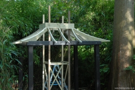 temporary scaffold in use again - 25th Aug