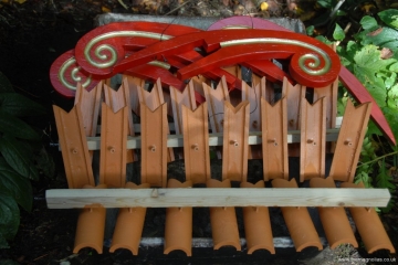 finials and ridge tiles painted for fitting - 30th Sept