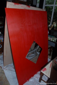 Wall side out sides being painted indoors - 1st Ocy