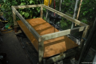 Wooden frame constructed