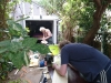 Paul using the band saw