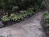 New paving and epimedium bed
